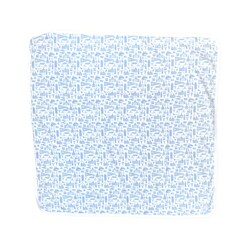 Sidetrack Sidetrack Boston Icons Blanket White/Blue 26x26"