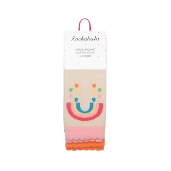 Rockahula Rockahula Vintage Rainbow and Sun 2 Pack Socks