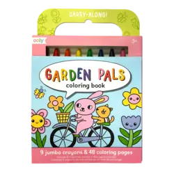 ooly Carry Along! Coloring Book and Crayon Set - Garden Pals