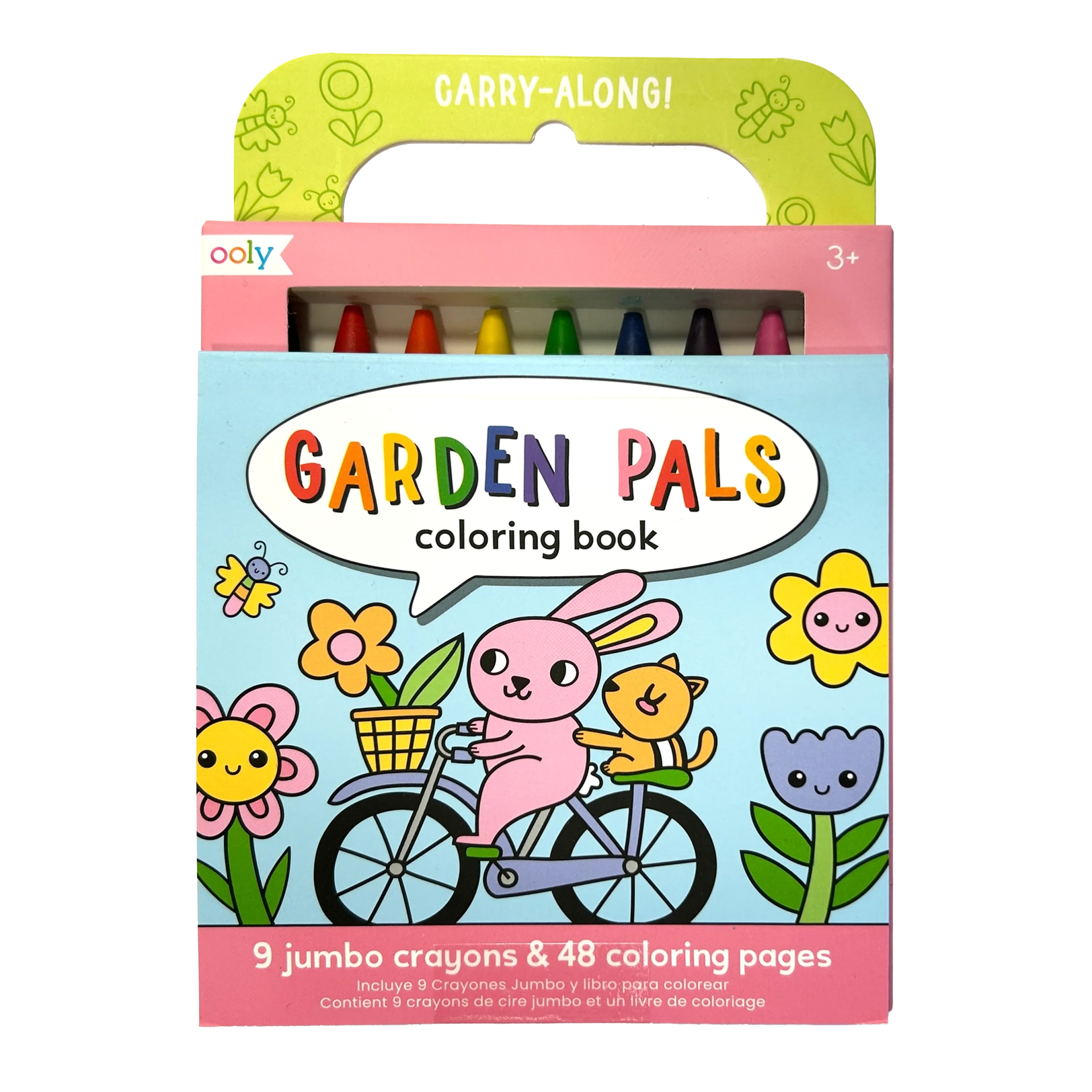 ooly Carry Along! Coloring Book and Crayon Set - Garden Pals