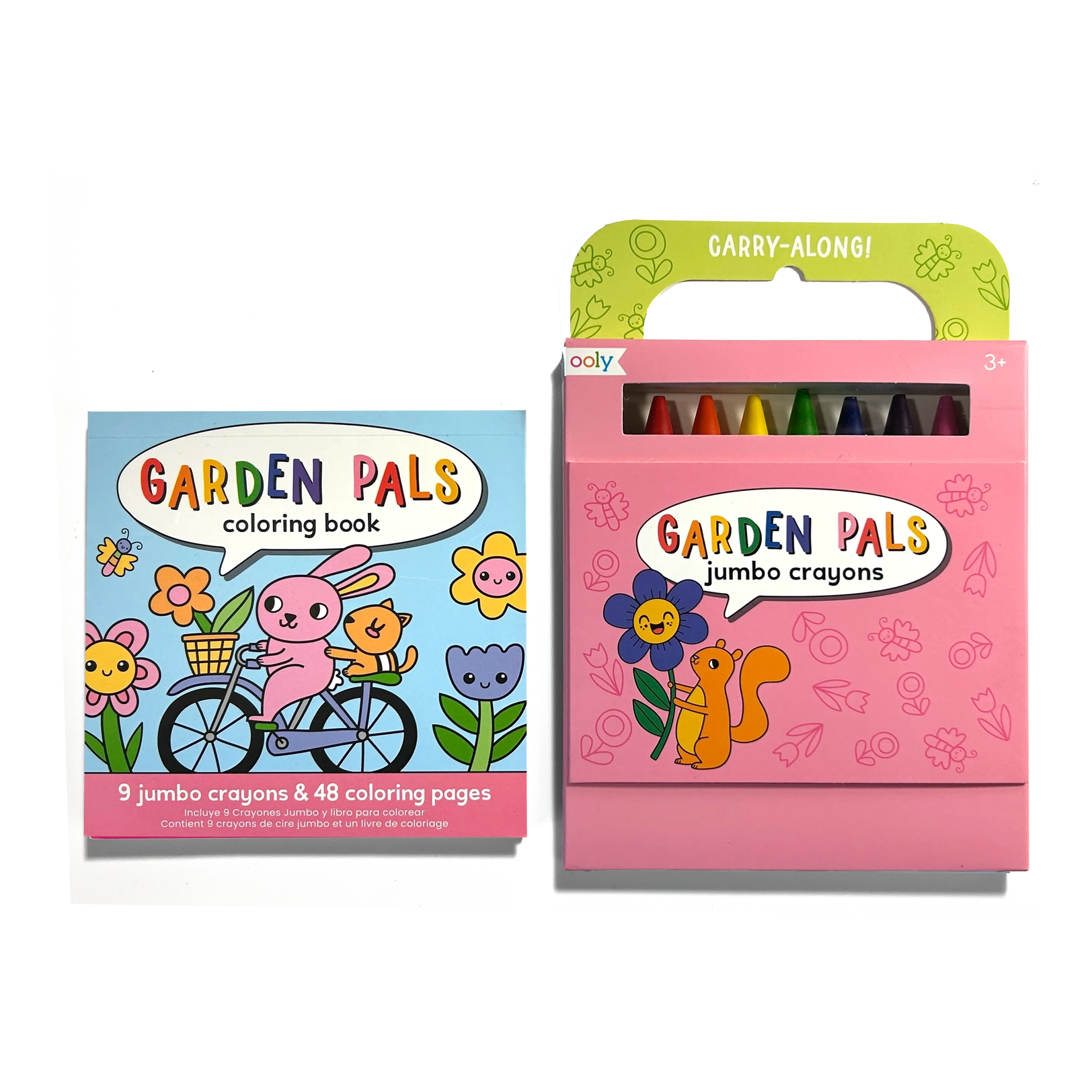 ooly Carry Along! Coloring Book and Crayon Set - Garden Pals