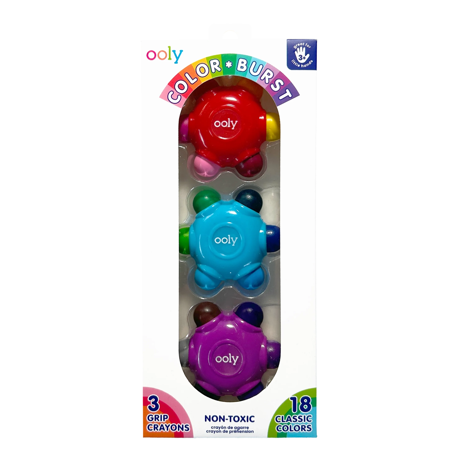 ooly Color Burst Easy Grip Crayons