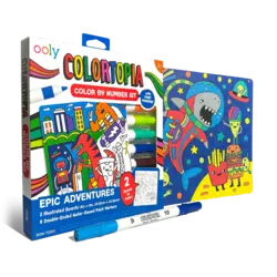 ooly Colortopia Color By Number Paint Marker Kit - Epic Adventure