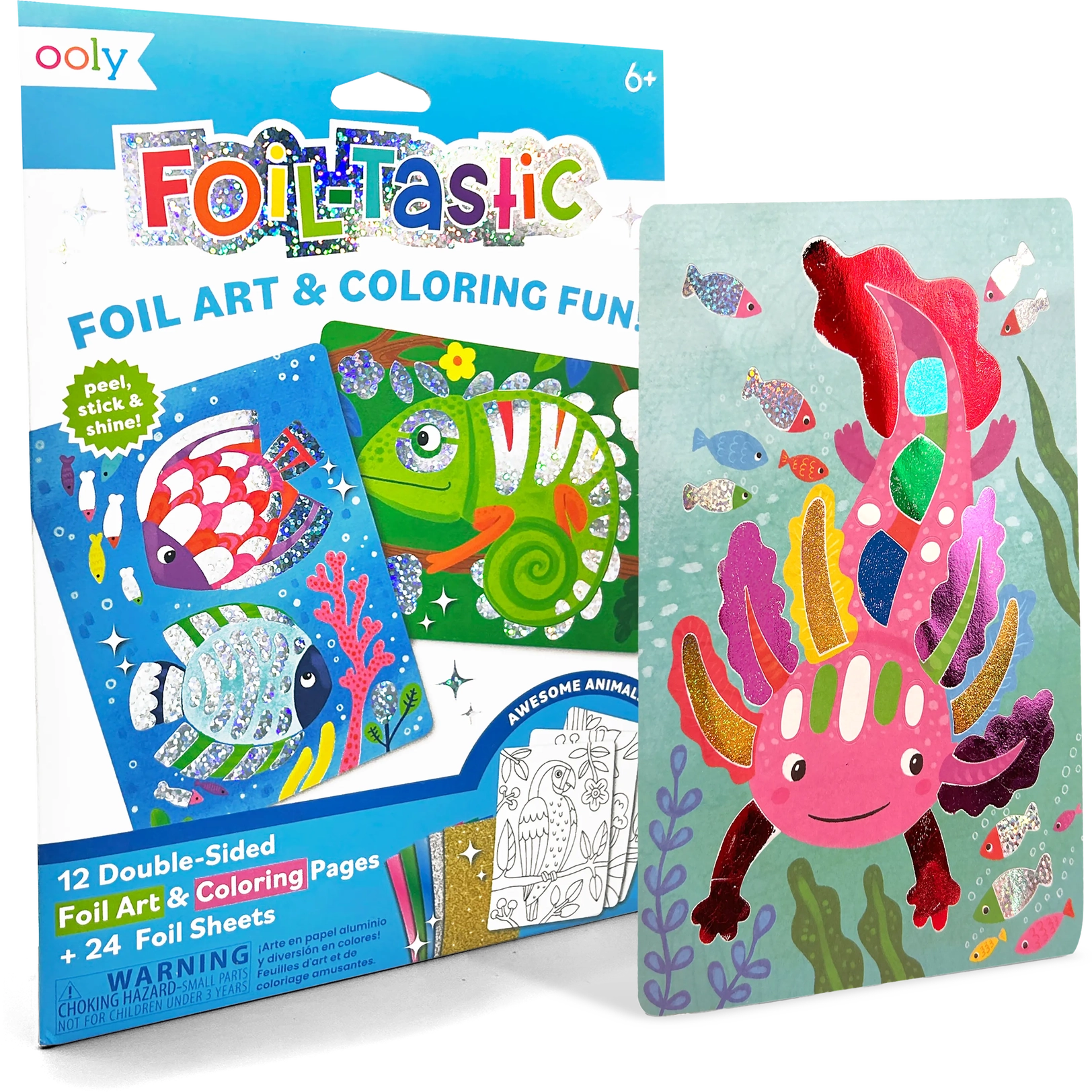 ooly Foil-Tastic Foil Art Kit: Awesome Animals
