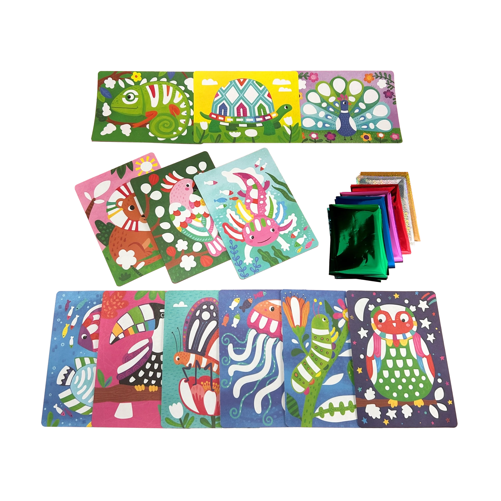 ooly Foil-Tastic Foil Art Kit: Awesome Animals