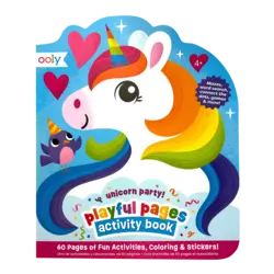 ooly Playful Pages Activity Book - Unicorn Party!