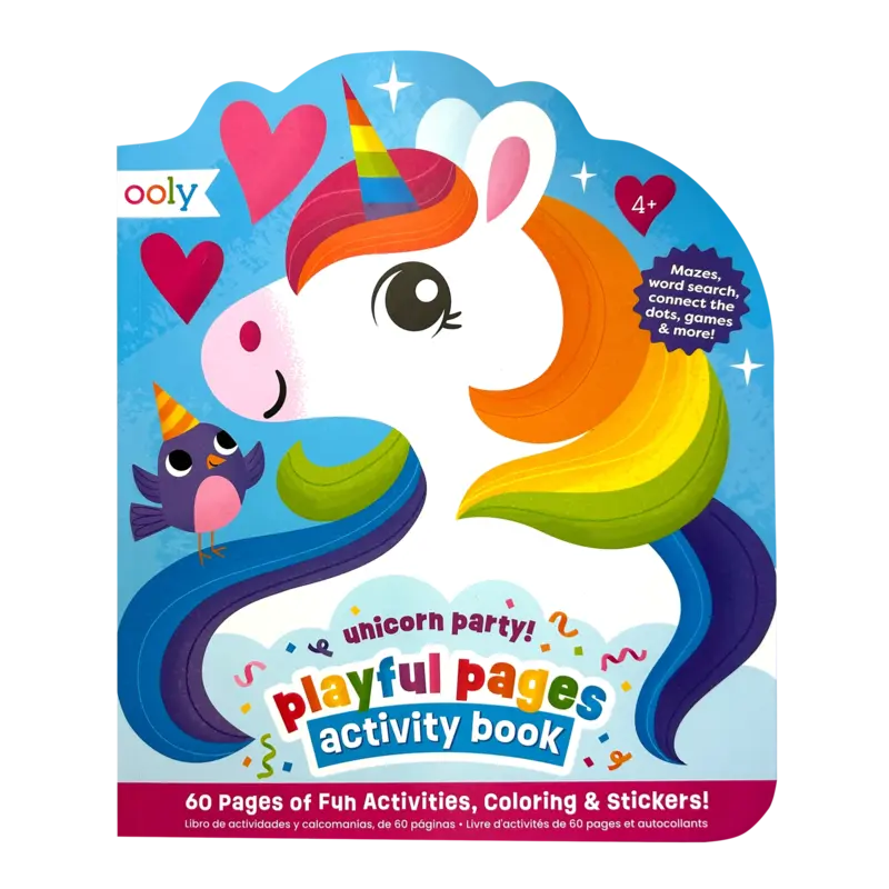 ooly Playful Pages Activity Book - Unicorn Party!