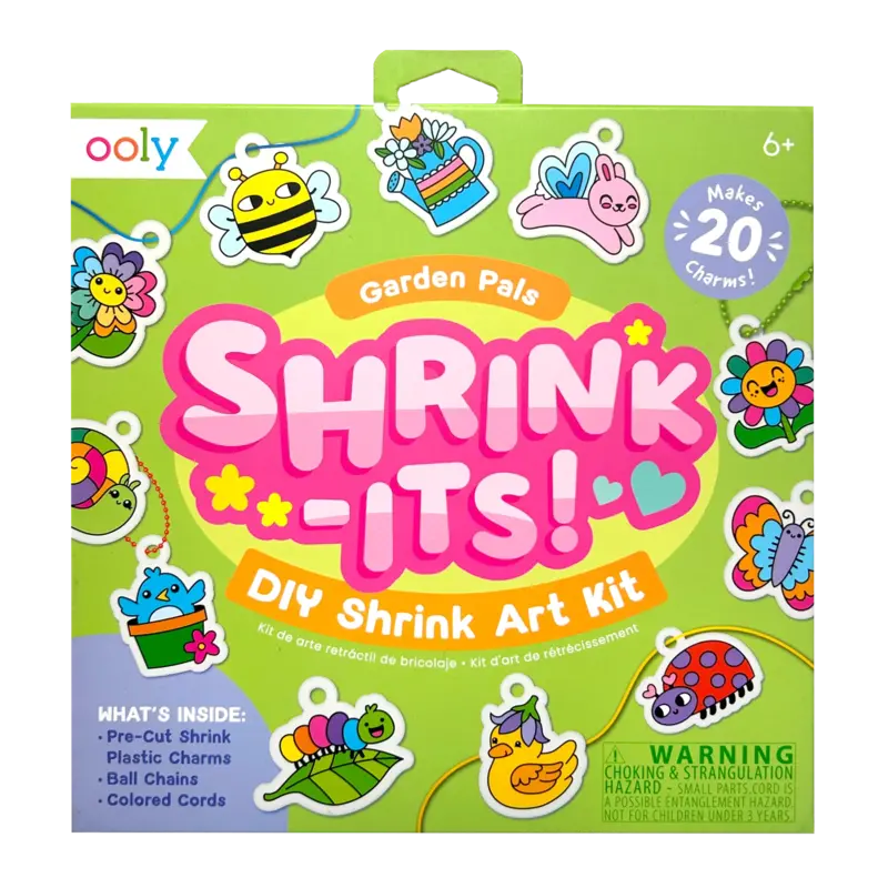 ooly Shrink-Its! Diy Shrink Art Kit - Garden Pals