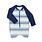 RuffleButts Rufflebutts Coastal Stripes Long Sleeve One Piece Rashguard
