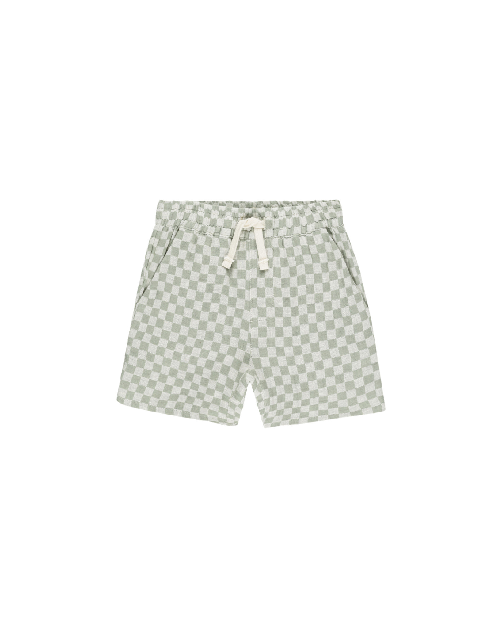 Rylee and Cru Rylee & Cru Sage Check Bermuda Short