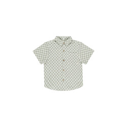 Rylee and Cru Rylee & Cru Sage Check Collared Short Sleeve Shirt