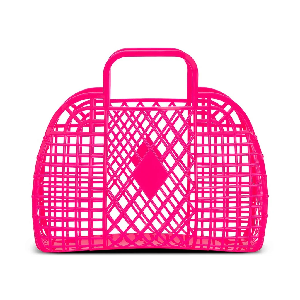 Iscream Pink Neon Large Jelly Bag