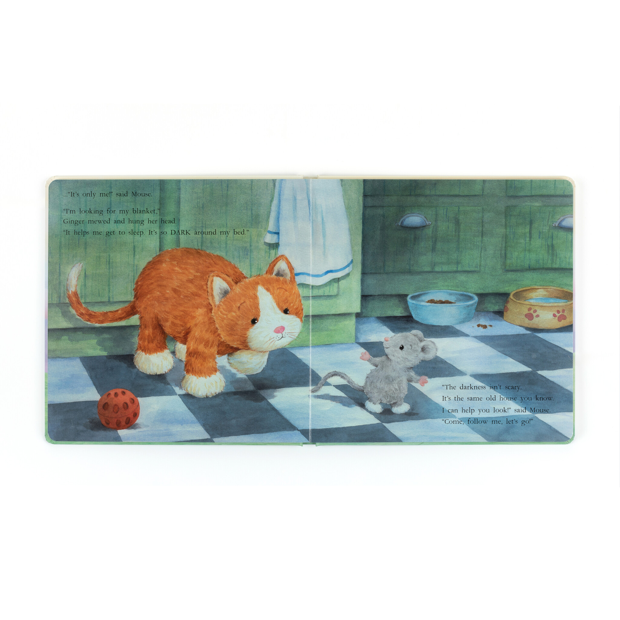 JellyCat JellyCat Ginger, the Courageous Kitten Book