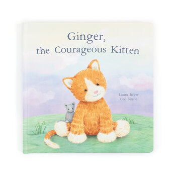 JellyCat JellyCat Ginger, the Courageous Kitten Book