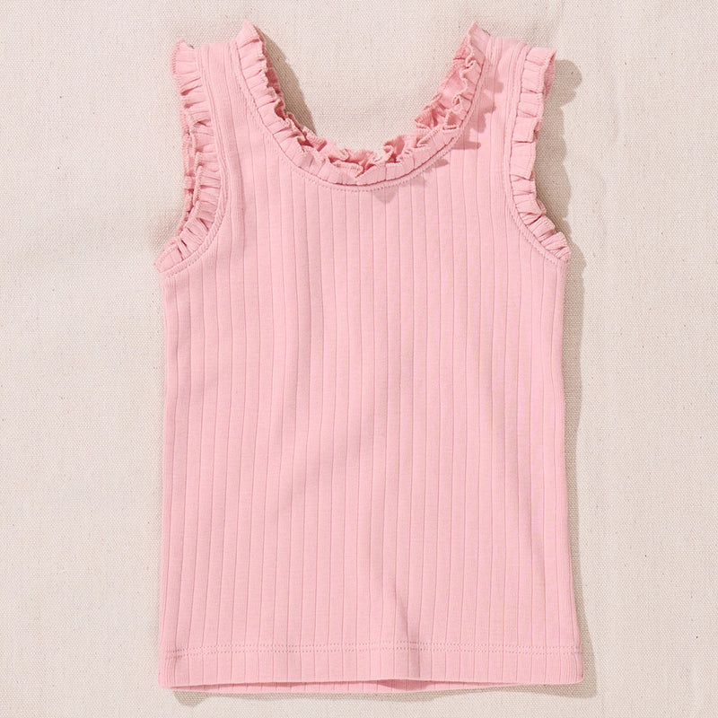 Pink Chicken Pink Chicken Joy Ruffle Rib Tank