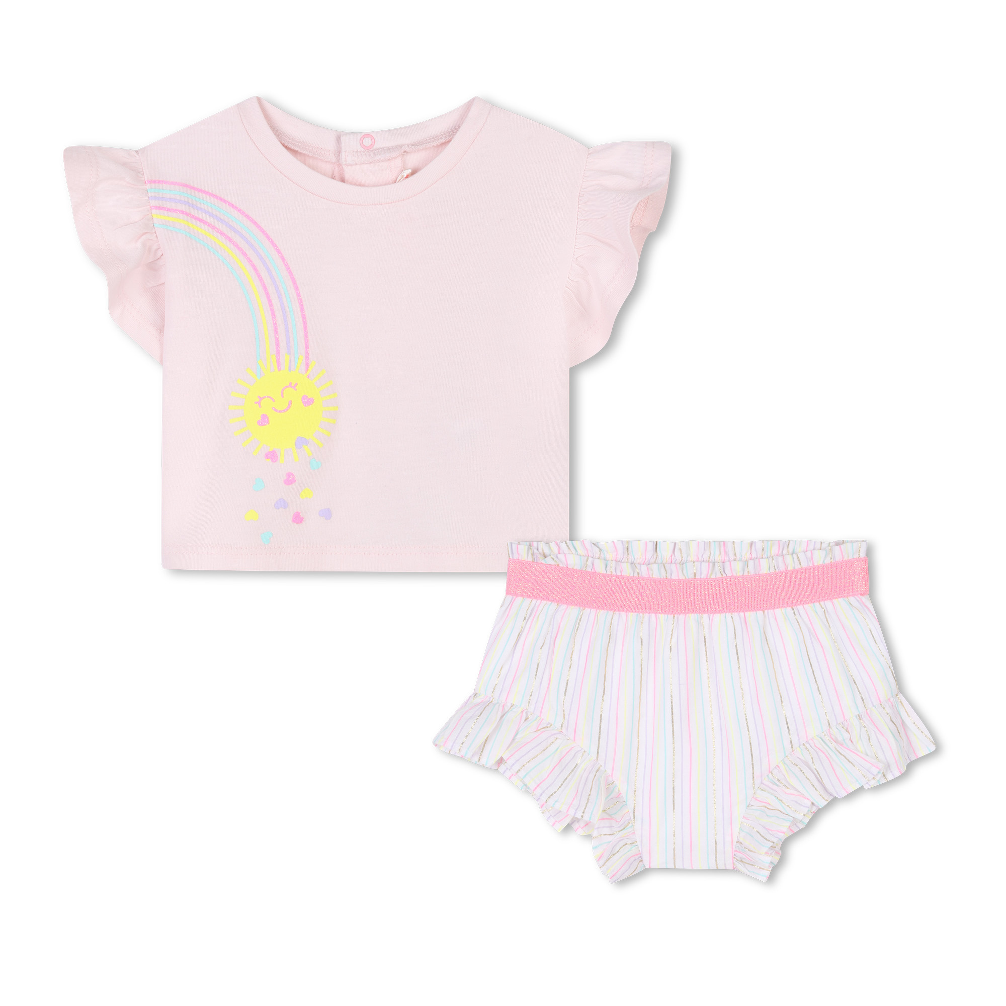 Billieblush Billieblush Happy Sun Shirt & Shorts Set