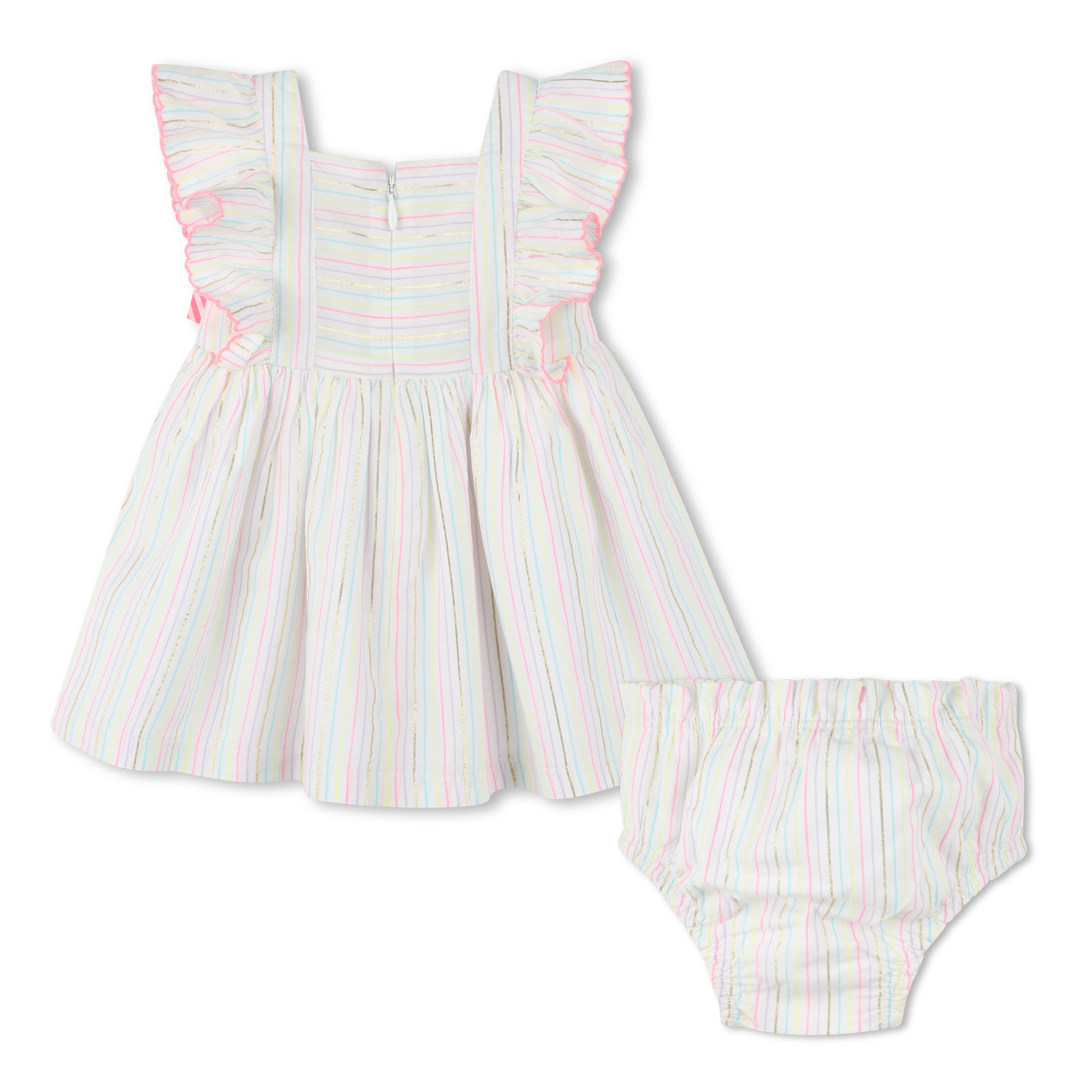 Billieblush Billieblush Ruffle Shoulder Dress & Bloomer Set