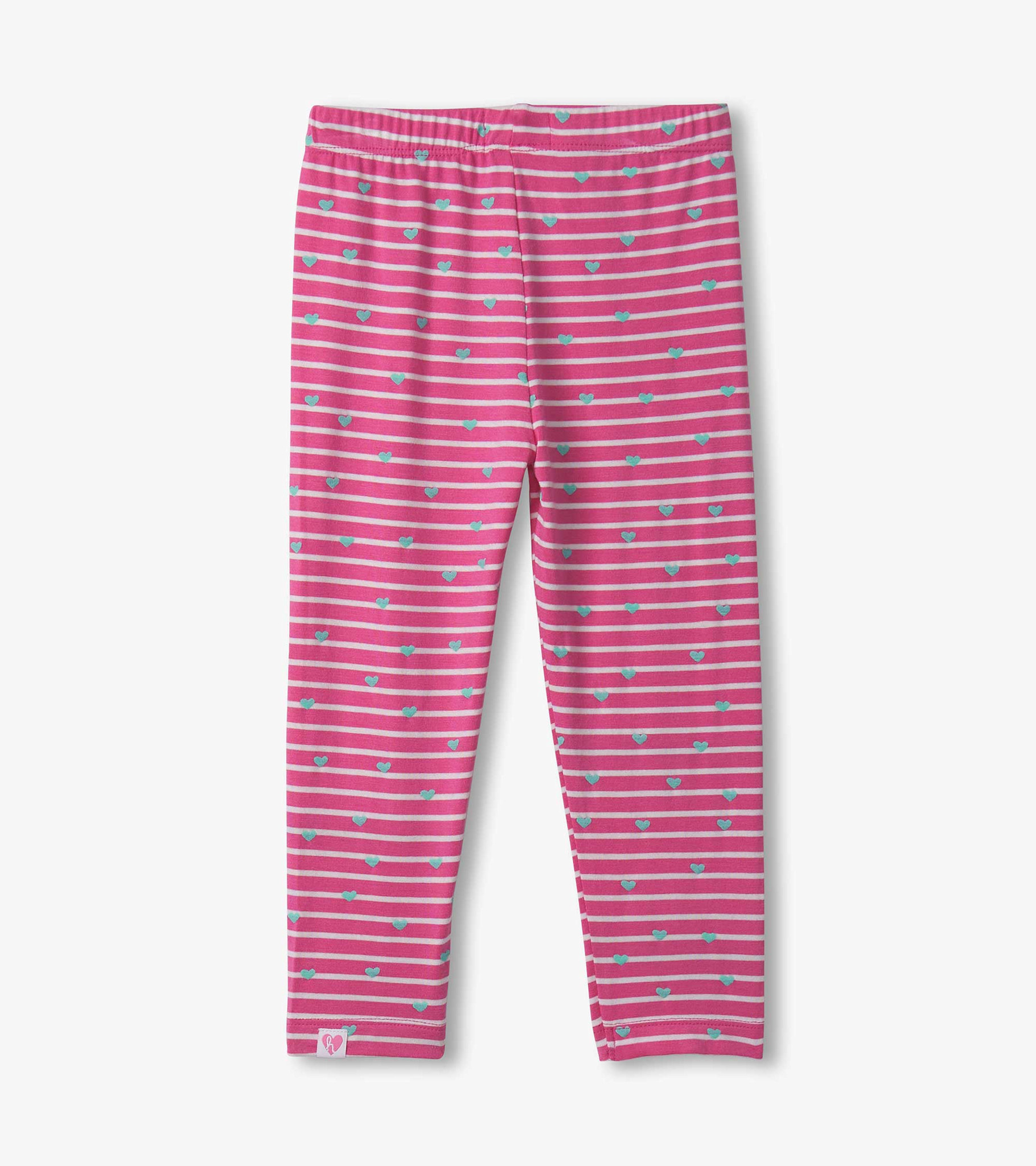 Hatley Hatley Little Hearts Stretch Bamboo Leggings