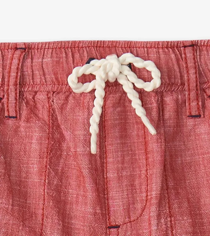 Hatley Hatley Nautical Chambray Woven Short
