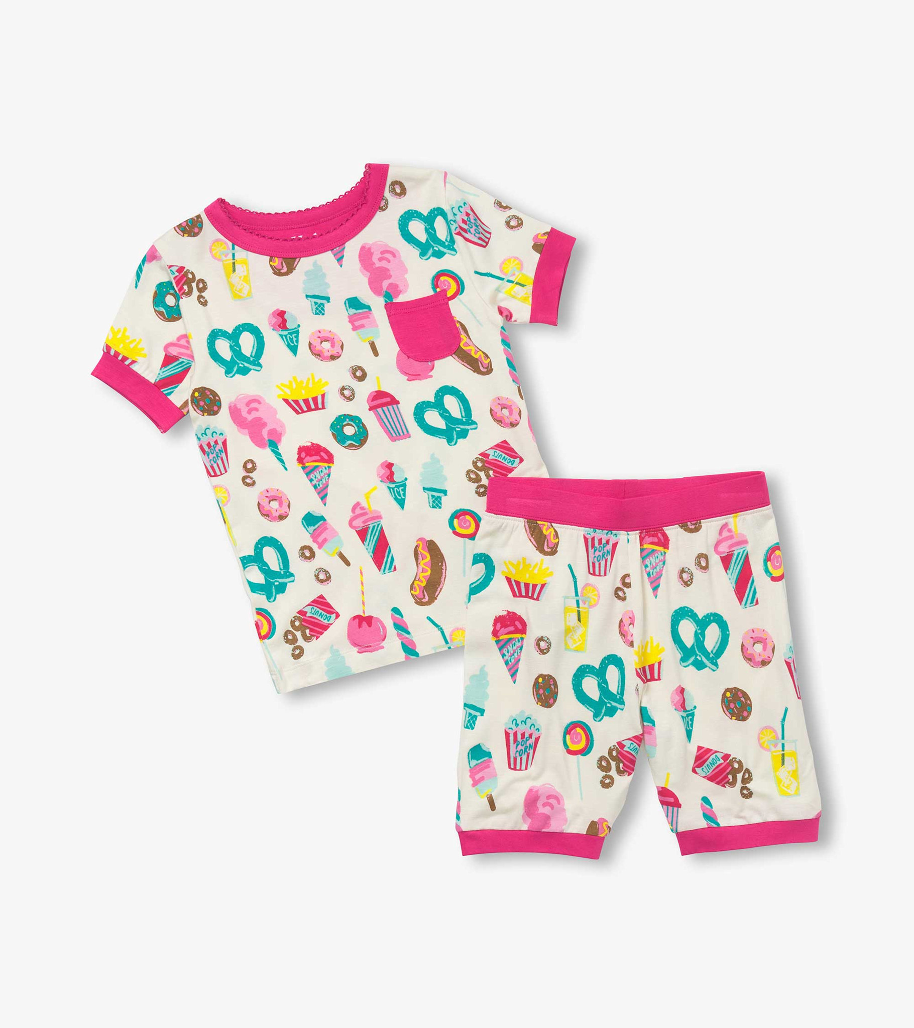 Hatley Hatley Carnival Treats Bamboo Short PJ Set