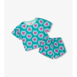 Hatley Hatley Glowing Hearts Short Sleep Set
