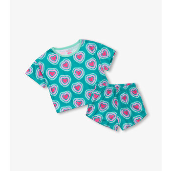 Hatley Hatley Glowing Hearts Short Sleep Set