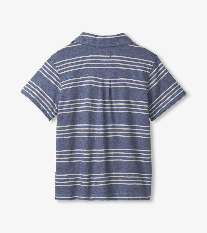 Hatley Hatley Nautical Stripes Jersey Button Down