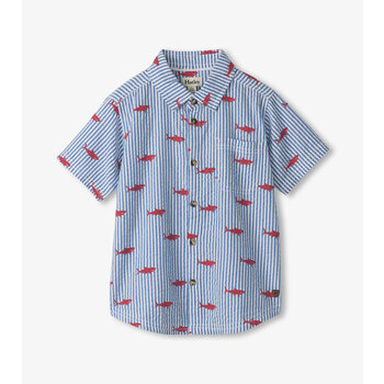 Hatley Hatley Shark Silhouette Button Down Shirt