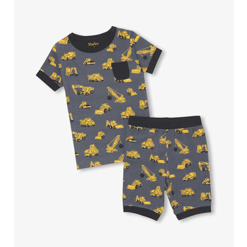 Hatley Bamboo Shorts Pajama Set - Under Condtruction Hatley Bamboo Shorts Pajama Set - Under Condtruction