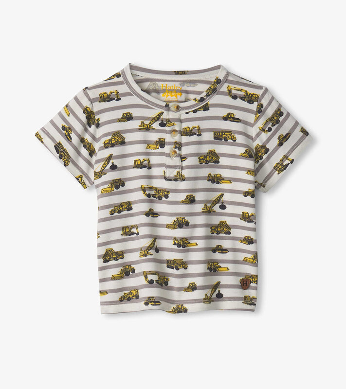 Hatley Hatley Construction Bamboo Henley Tee