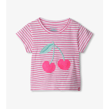 Hatley Graphic Tee - Cherry Stripes Hatley Graphic Tee - Cherry Stripes
