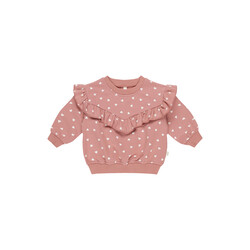 Quincy Mae Quincy Mae Ruffle Heats Sweatshirt & Pants Set