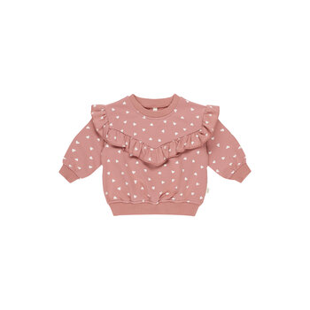 Quincy Mae Quincy Mae Ruffle Heats Sweatshirt & Pants Set
