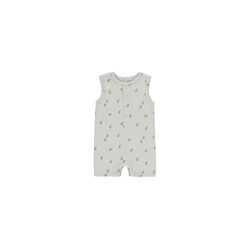 Quincy Mae Quincy Mae Ribbed Henley Apples Romper