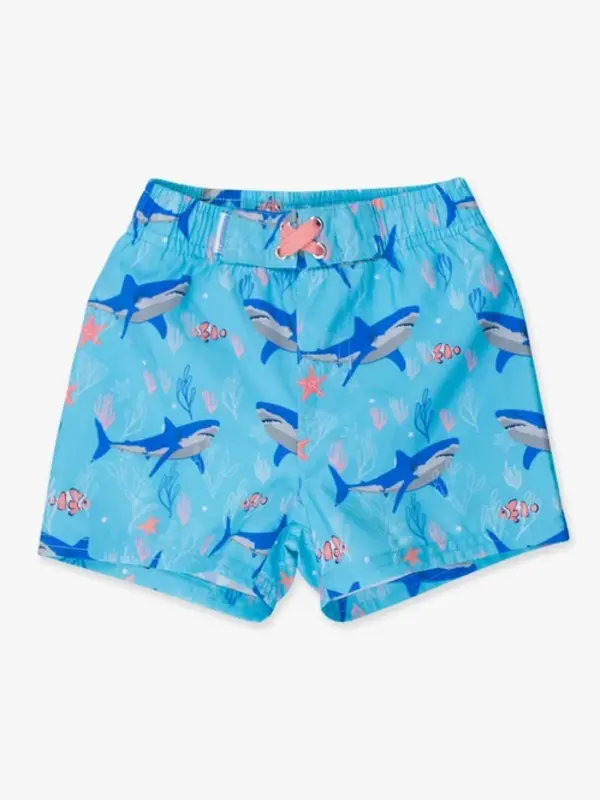 RuffleButts Rufflebutts Fintastic Swim Trunks