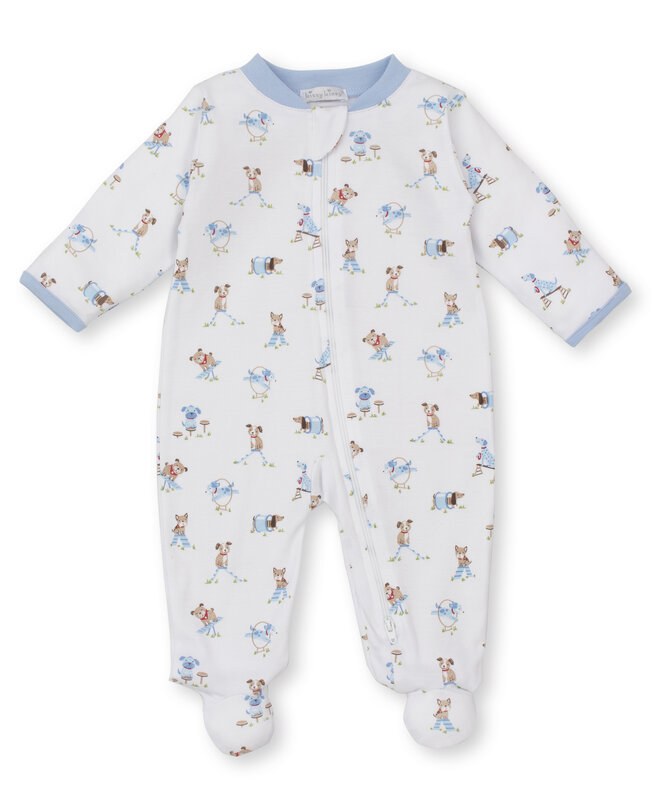 kissy kissy Kissy Kissy Playground Pups Zip Footie & Hat Set