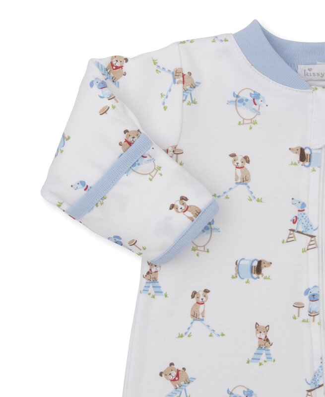 kissy kissy Kissy Kissy Playground Pups Zip Footie & Hat Set
