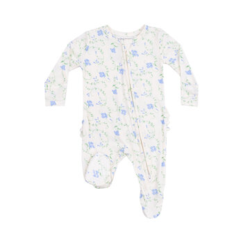 Angel Dear Angel Dear Sweet Vines 2 Way Ruffle Zipper Footie