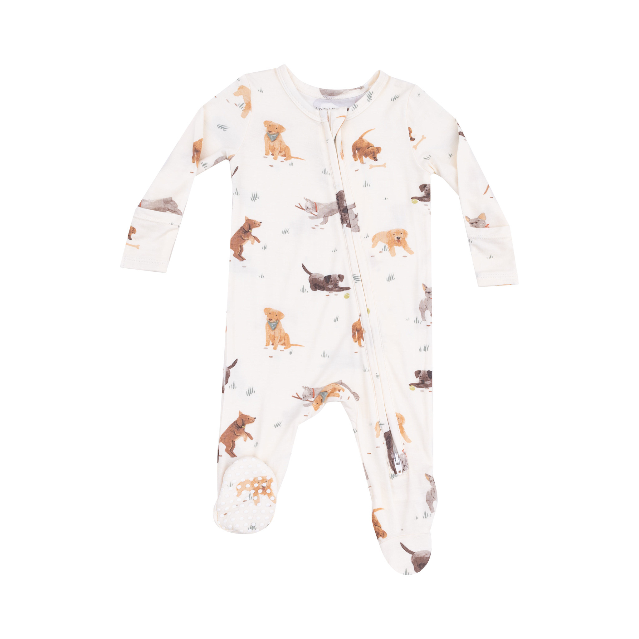 Angel Dear Angel Dear Watercolor Puppies 2 Way Zipper Footie