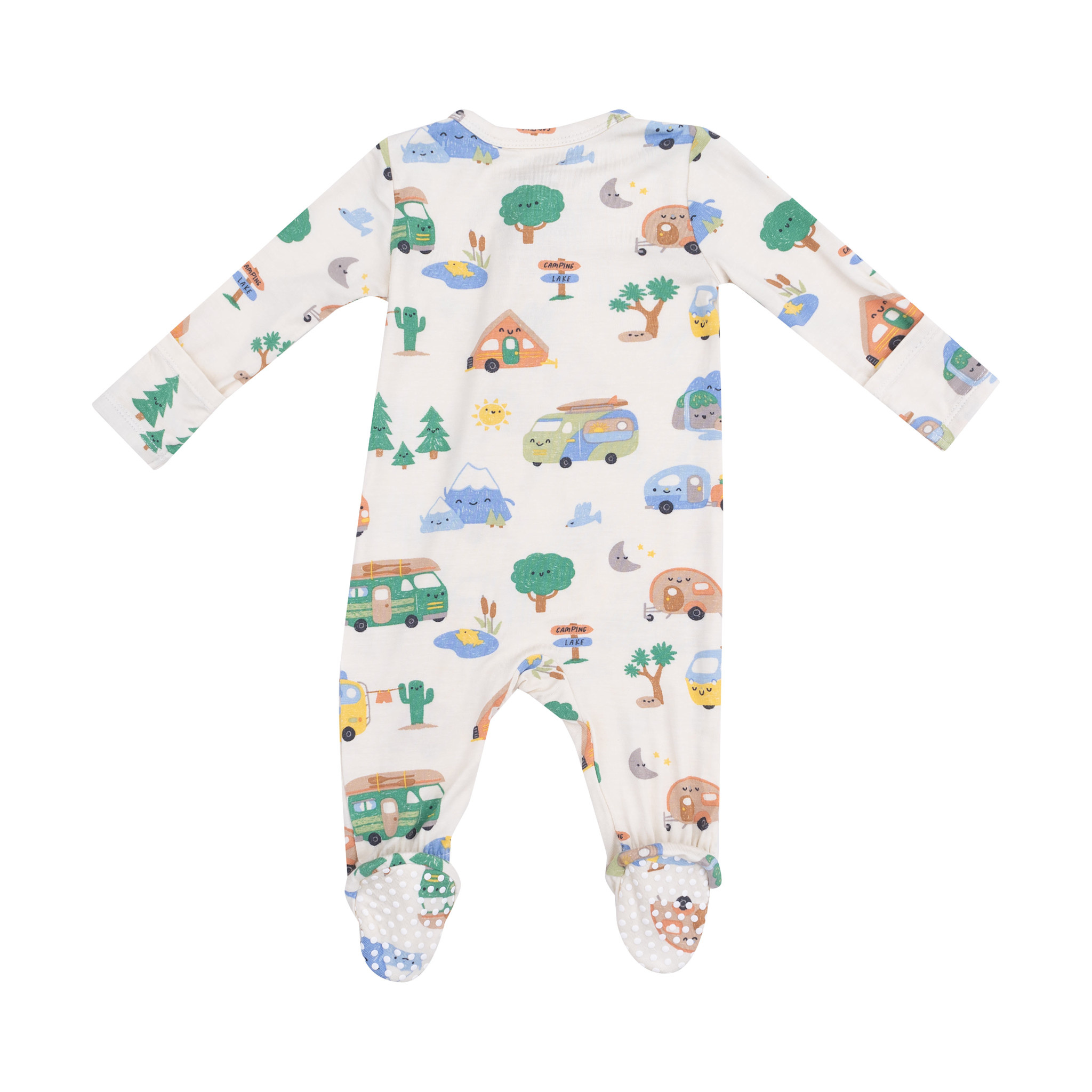 Angel Dear Angel Dear Friendly Campers 2 Way Zipper Footie