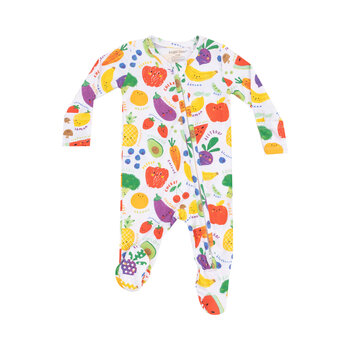 Angel Dear Angel Dear Eat The Rainbow 2 Way Zipper Footie