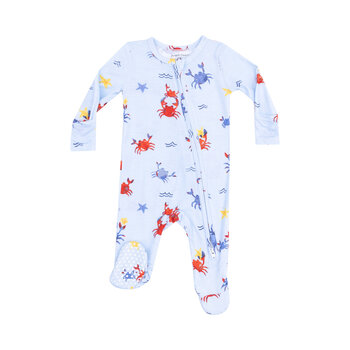 Angel Dear Angel Dear Crayon Crabs 2 Way Zipper Footie