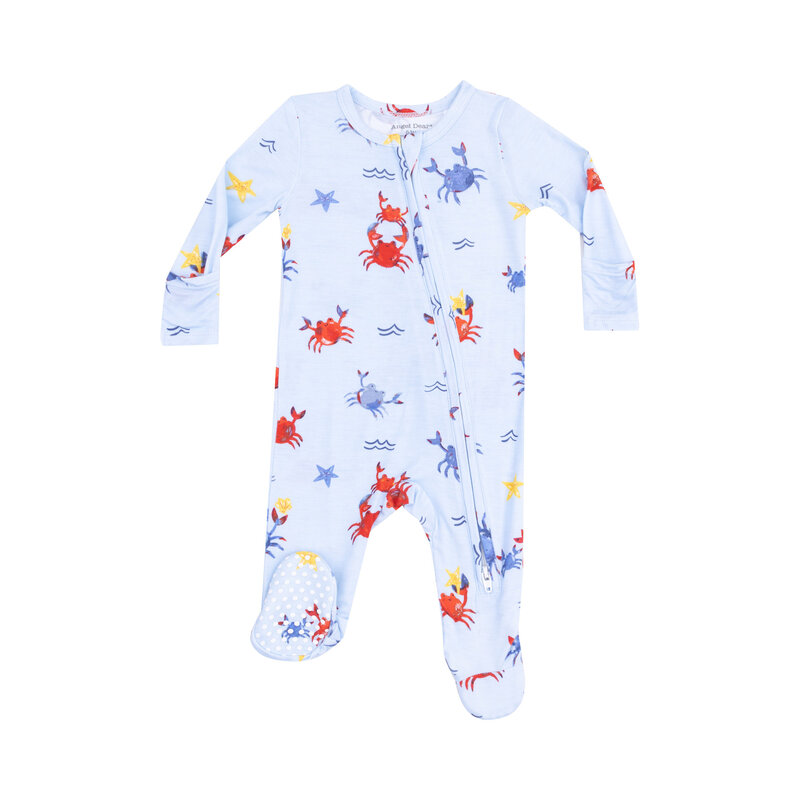 Angel Dear Angel Dear Crayon Crabs 2 Way Zipper Footie