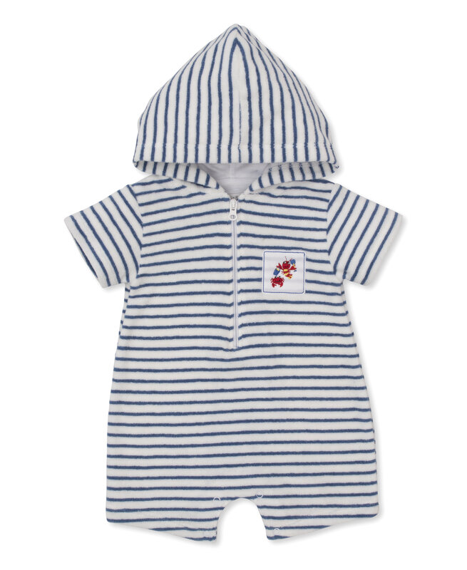 kissy kissy Kissy Kissy Lobsters Sandy Smiles Terry Romper