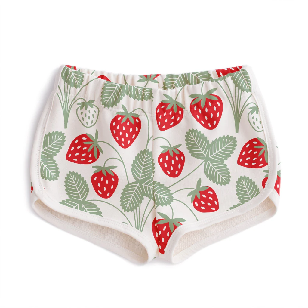 Winter Water Factory Winter Water Factory French Terry Strawberries Shorts