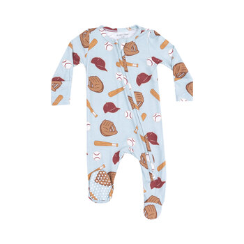 Angel Dear Angel Dear Baseball 2 Way Zipper Footie