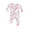Angel Dear Angel Dear Cute Little Roses Ruffle Front Zipper Footie