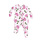 Angel Dear Angel Dear Hydrangeas Ruffle Front Zipper Footie