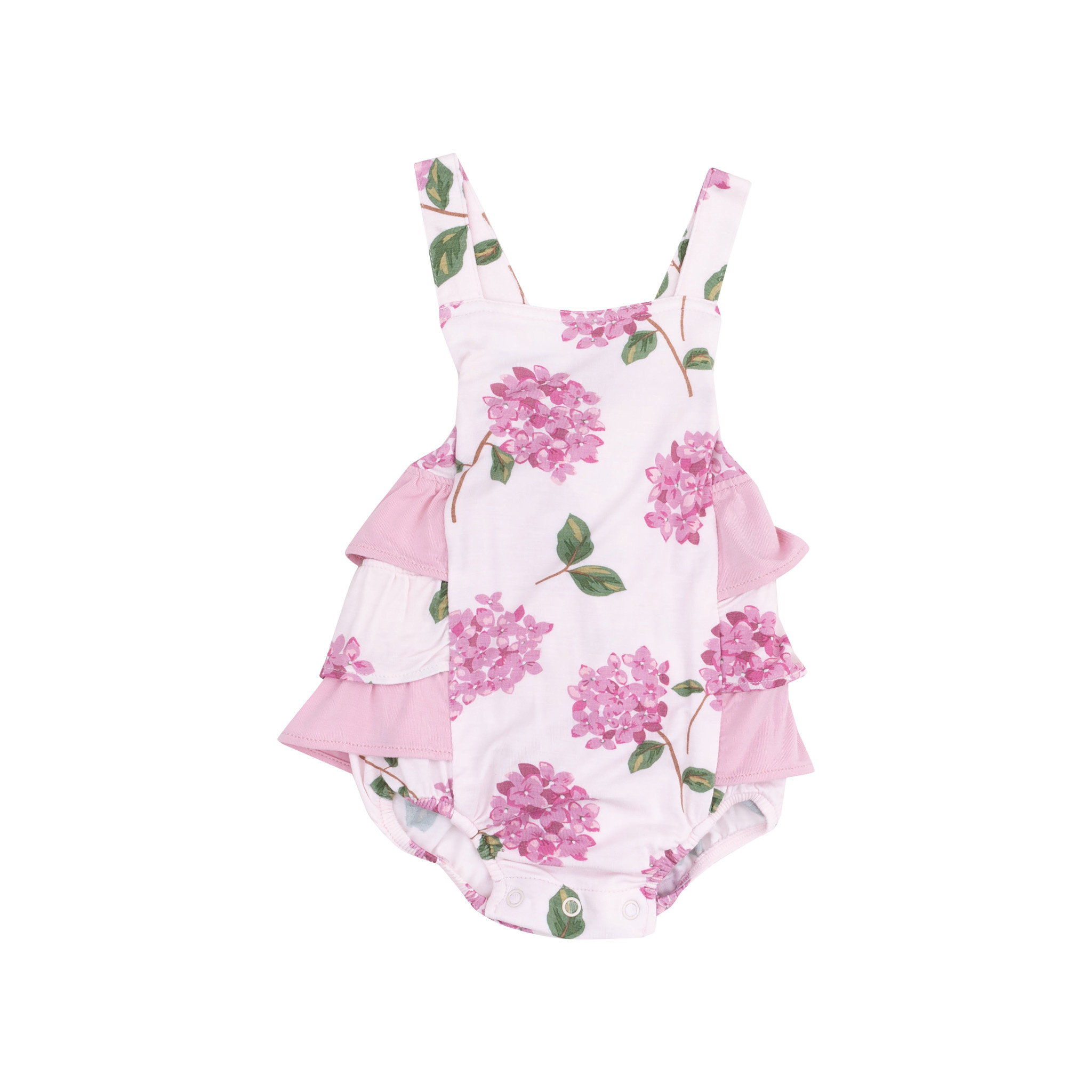 Angel Dear Angel Dear Hydrangeas Ruffle Sunsuit