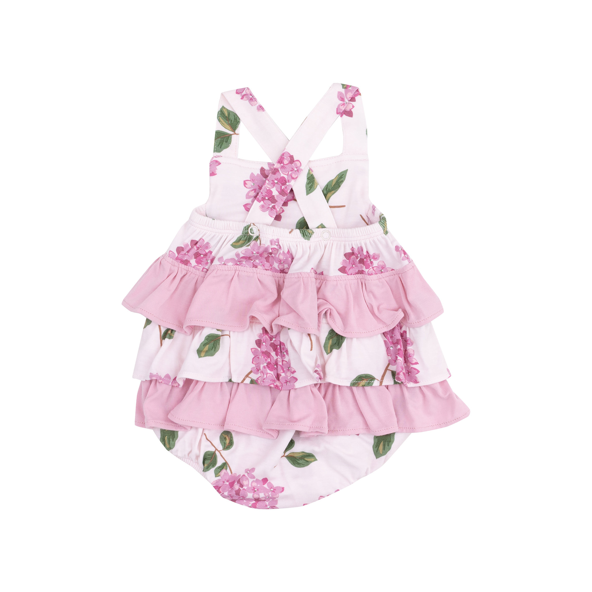Angel Dear Angel Dear Hydrangeas Ruffle Sunsuit